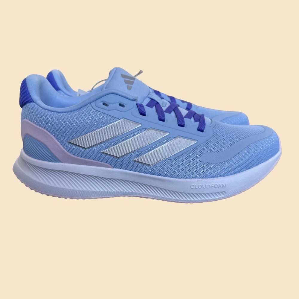 ADIDAS Women's Run Falcon 5 Running Shoes, CLEAR SKY, Size 6 - Picture 5 of 8